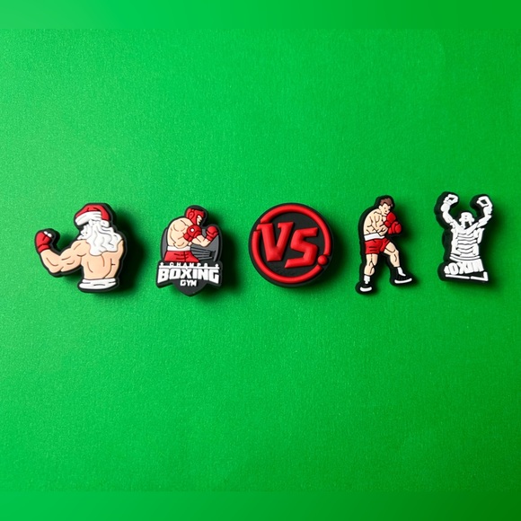 Boxing Crocs Shoe Charms Set of 20 - jibbitz Charms Fitness Gym Exercise Workout - Picture 3 of 8